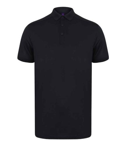 Henbury Slim Fit Stretch Microfine Piqu� Polo Shirt - NAV - XS